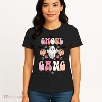 Halloween Day Ghoul Gang Ghost Retro Halloween Women's T-Shirt thumb 4