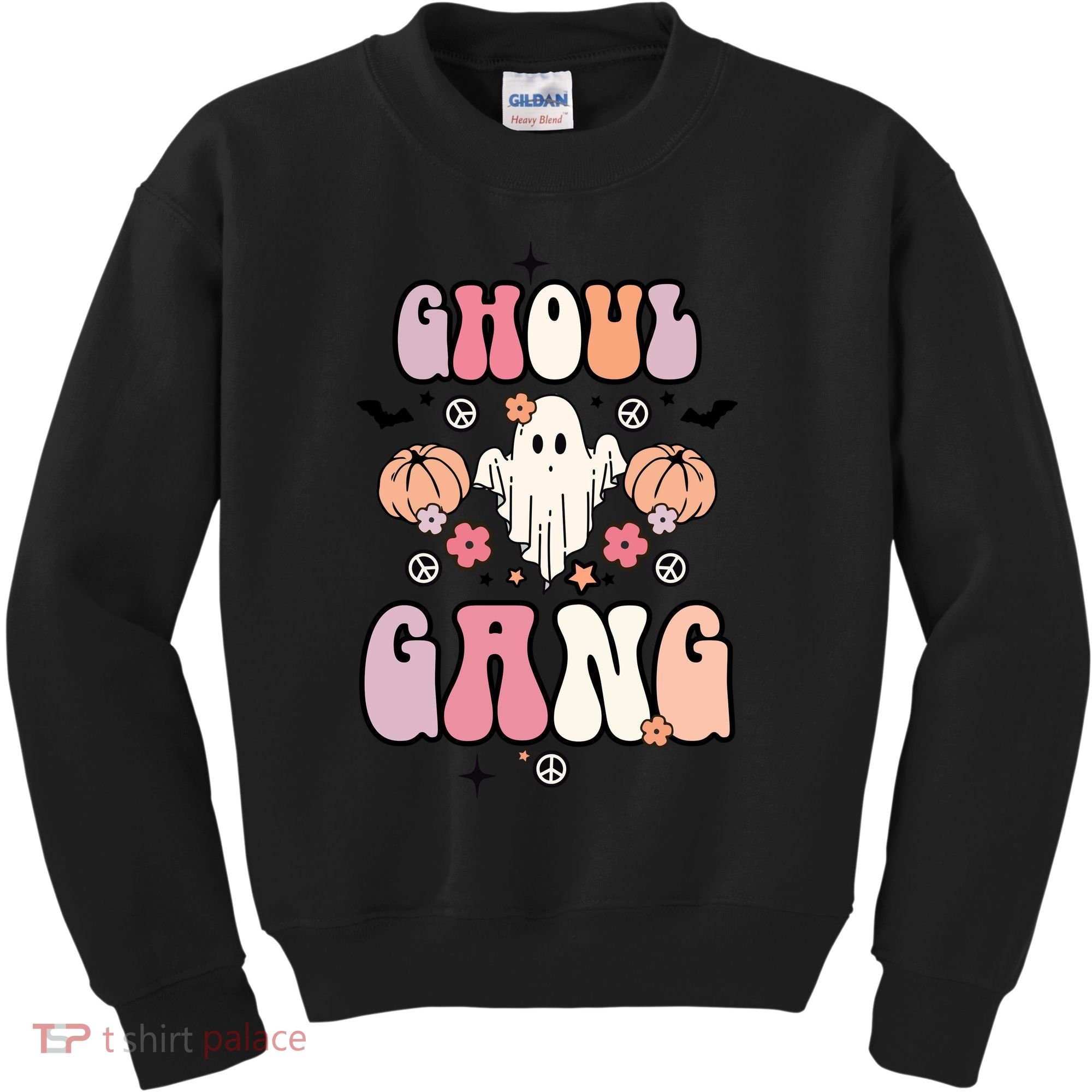 Halloween Day Ghoul Gang Ghost Retro Halloween Kids Sweatshirt