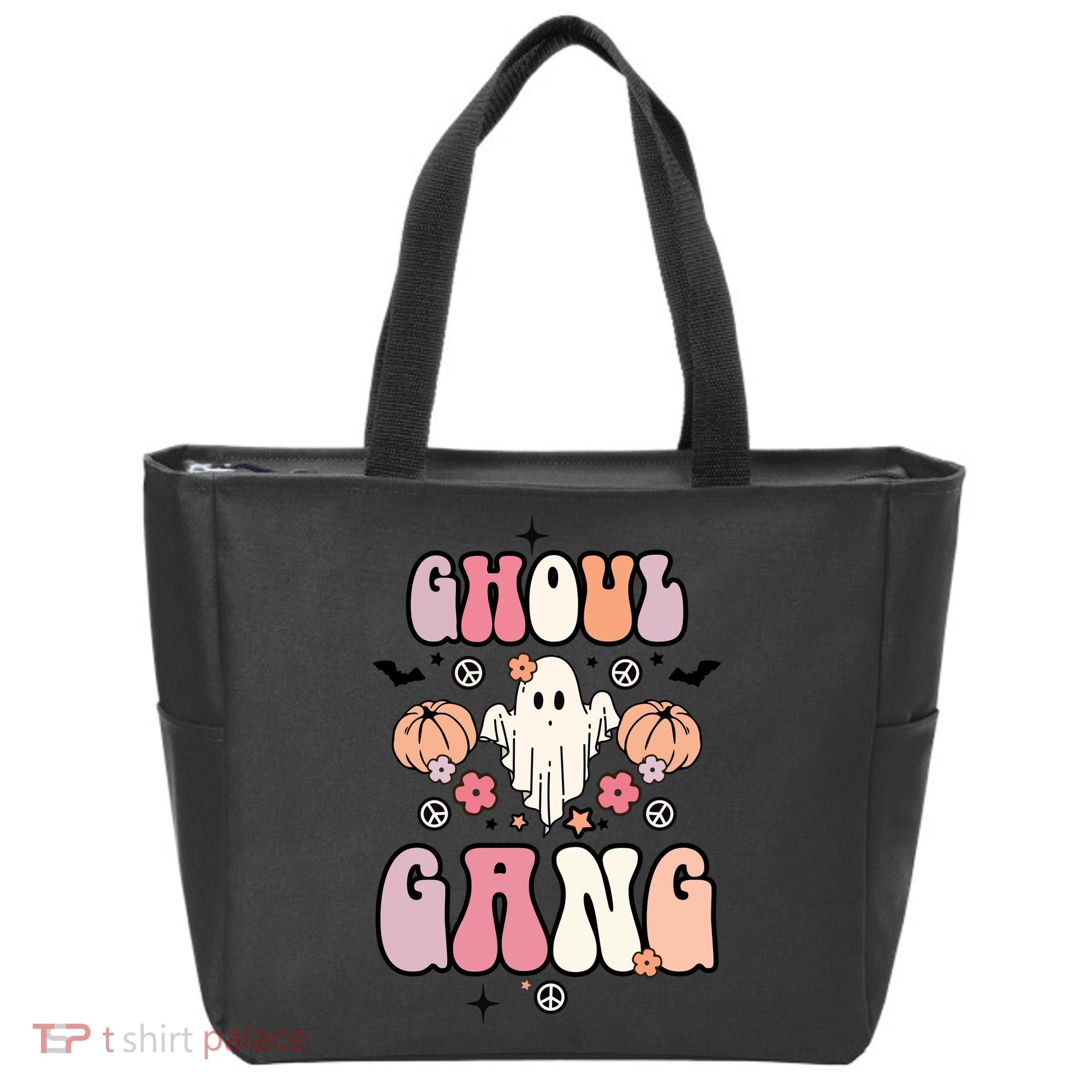 Halloween Day Ghoul Gang Ghost Retro Halloween Tote Bag