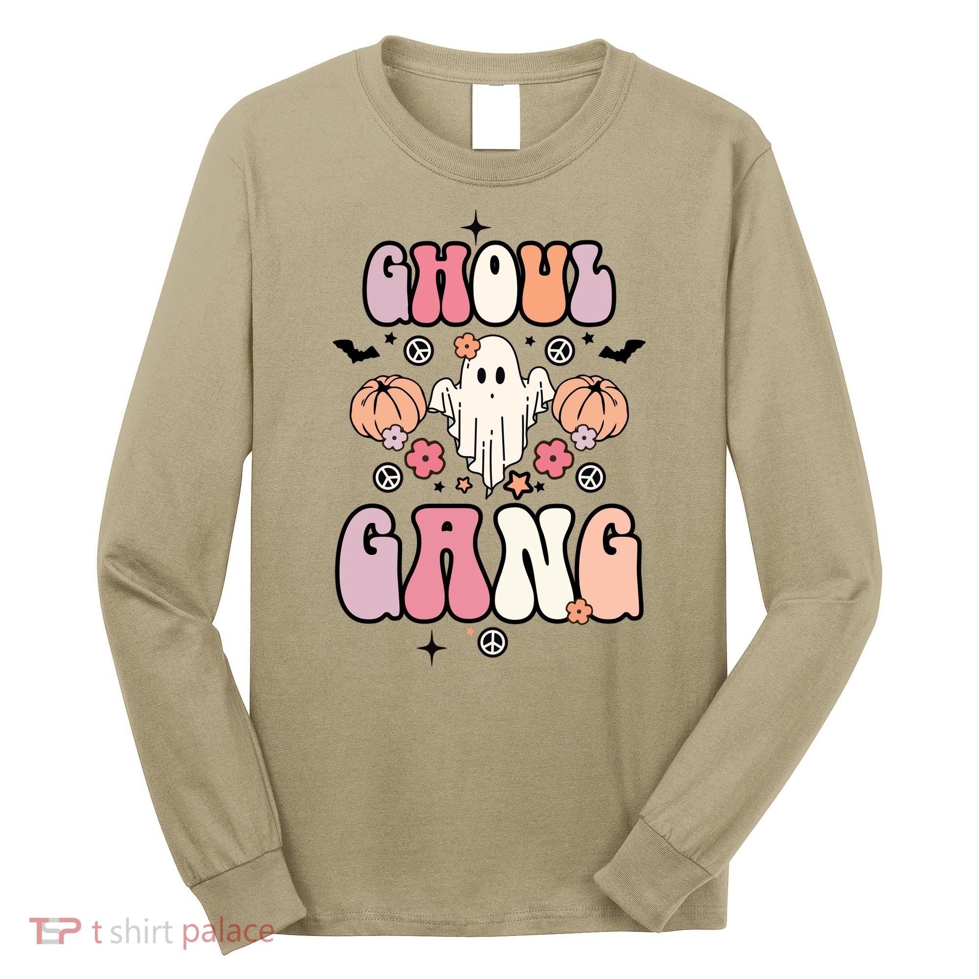 Halloween Day Ghoul Gang Ghost Retro Halloween Long Sleeve Shirt