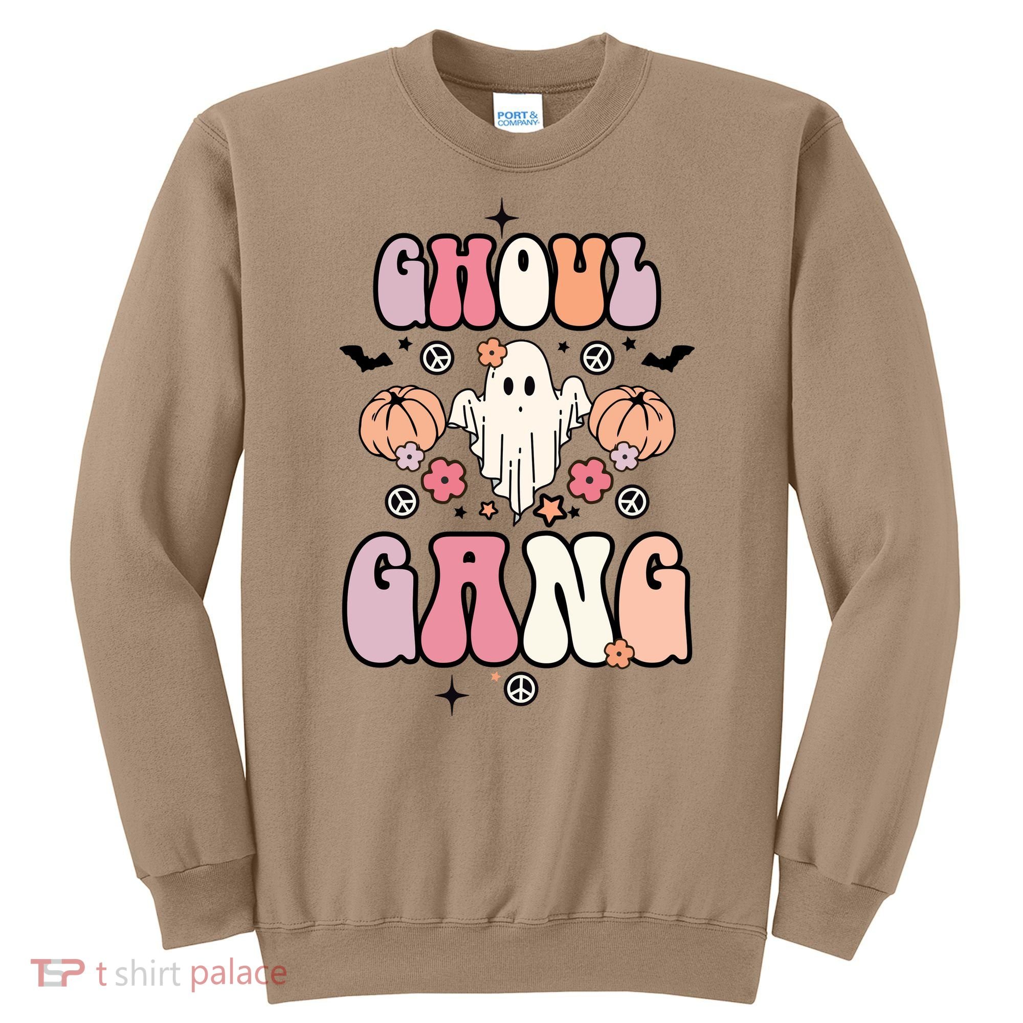 Halloween Day Ghoul Gang Ghost Retro Halloween Sweatshirt