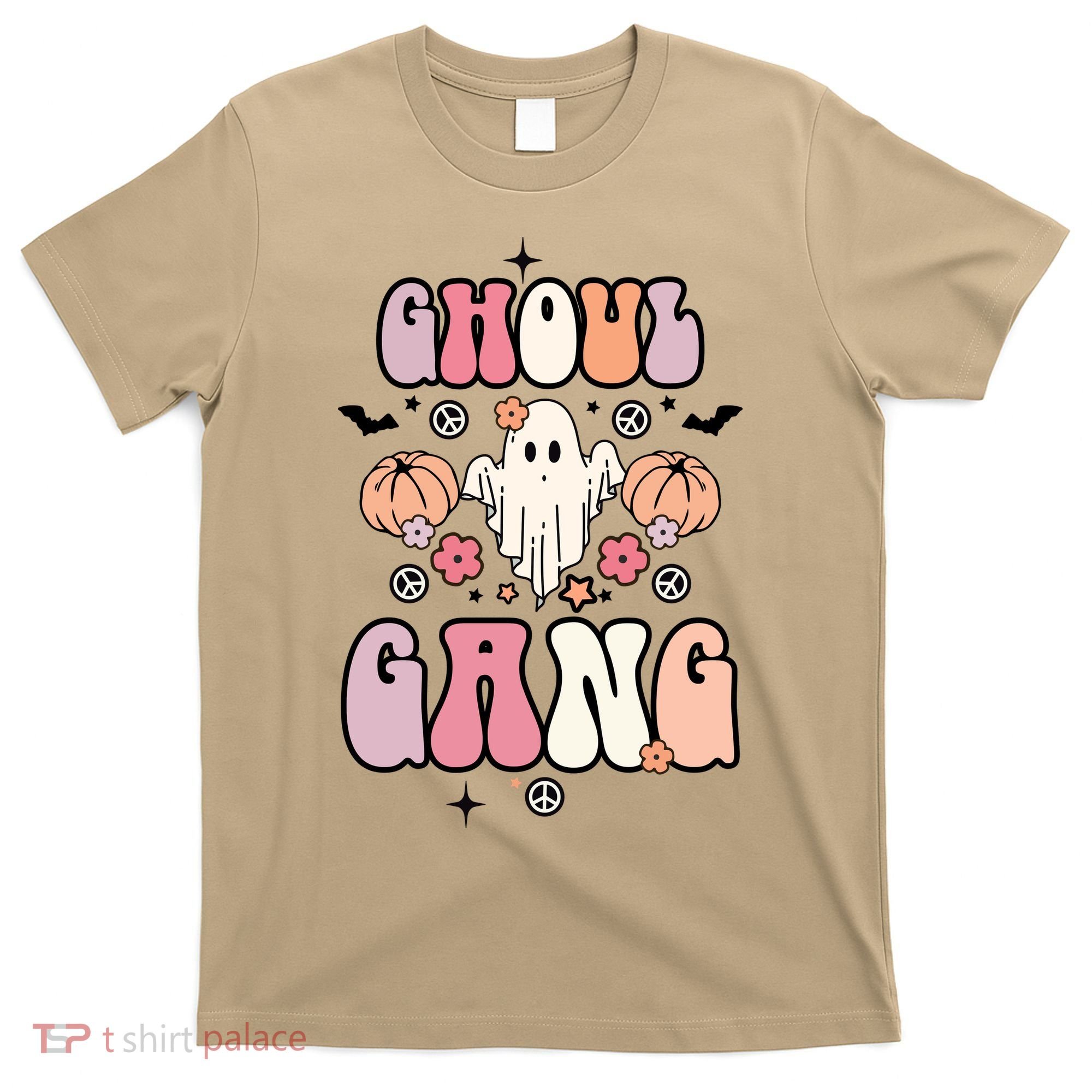 Halloween Day Ghoul Gang Ghost Retro Halloween T-Shirt