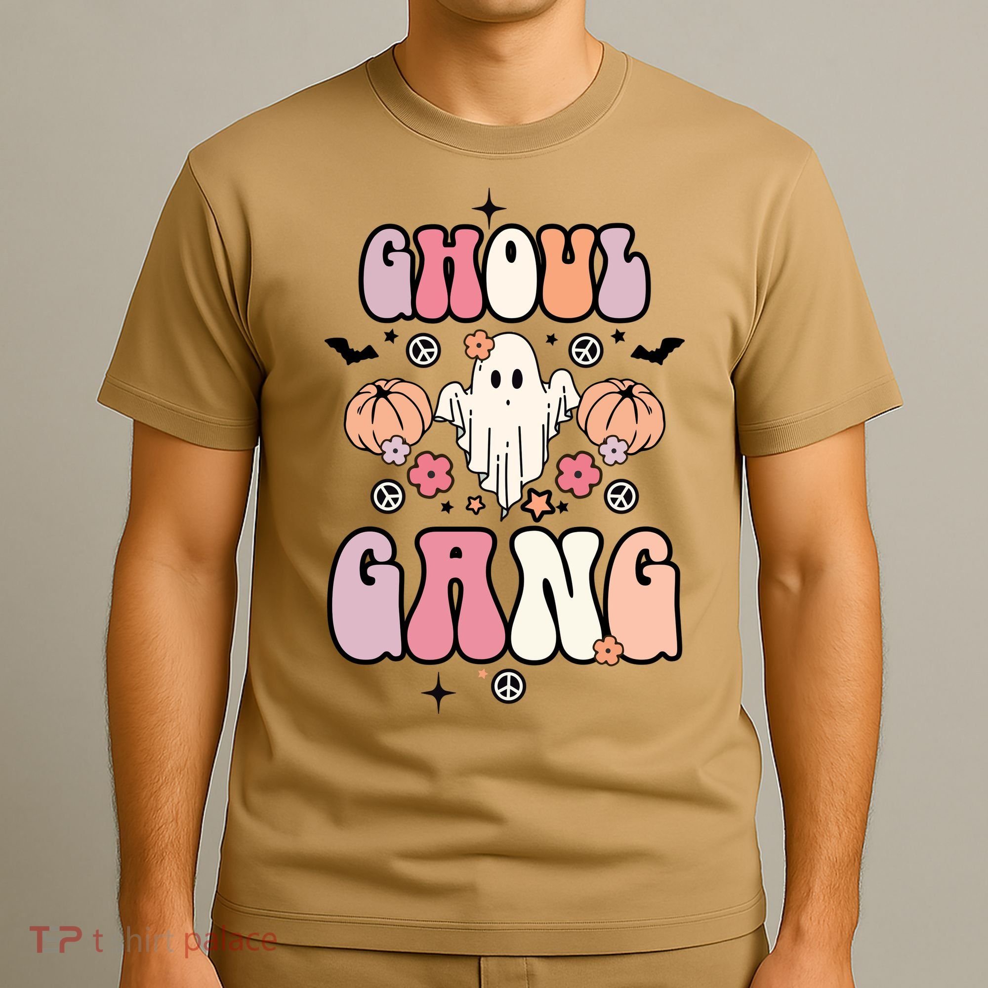 Halloween Day Ghoul Gang Ghost Retro Halloween T-Shirt