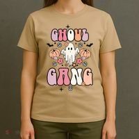 Halloween Day Ghoul Gang Ghost Retro Halloween T-Shirt thumb 4