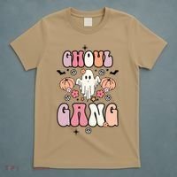 Halloween Day Ghoul Gang Ghost Retro Halloween T-Shirt thumb 5