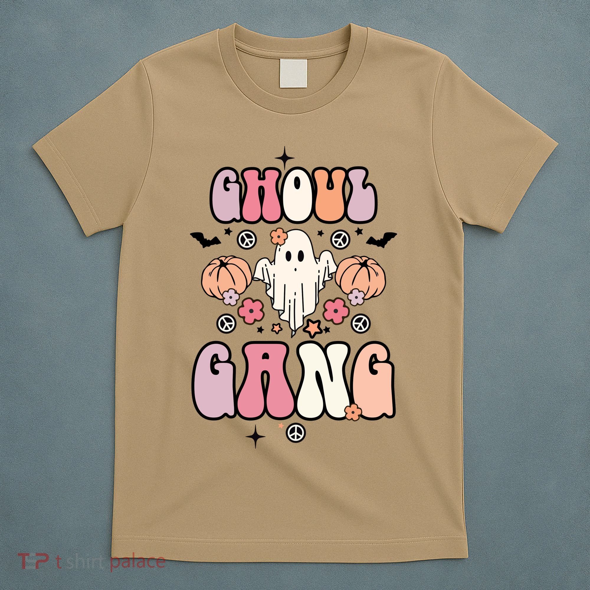 Halloween Day Ghoul Gang Ghost Retro Halloween T-Shirt