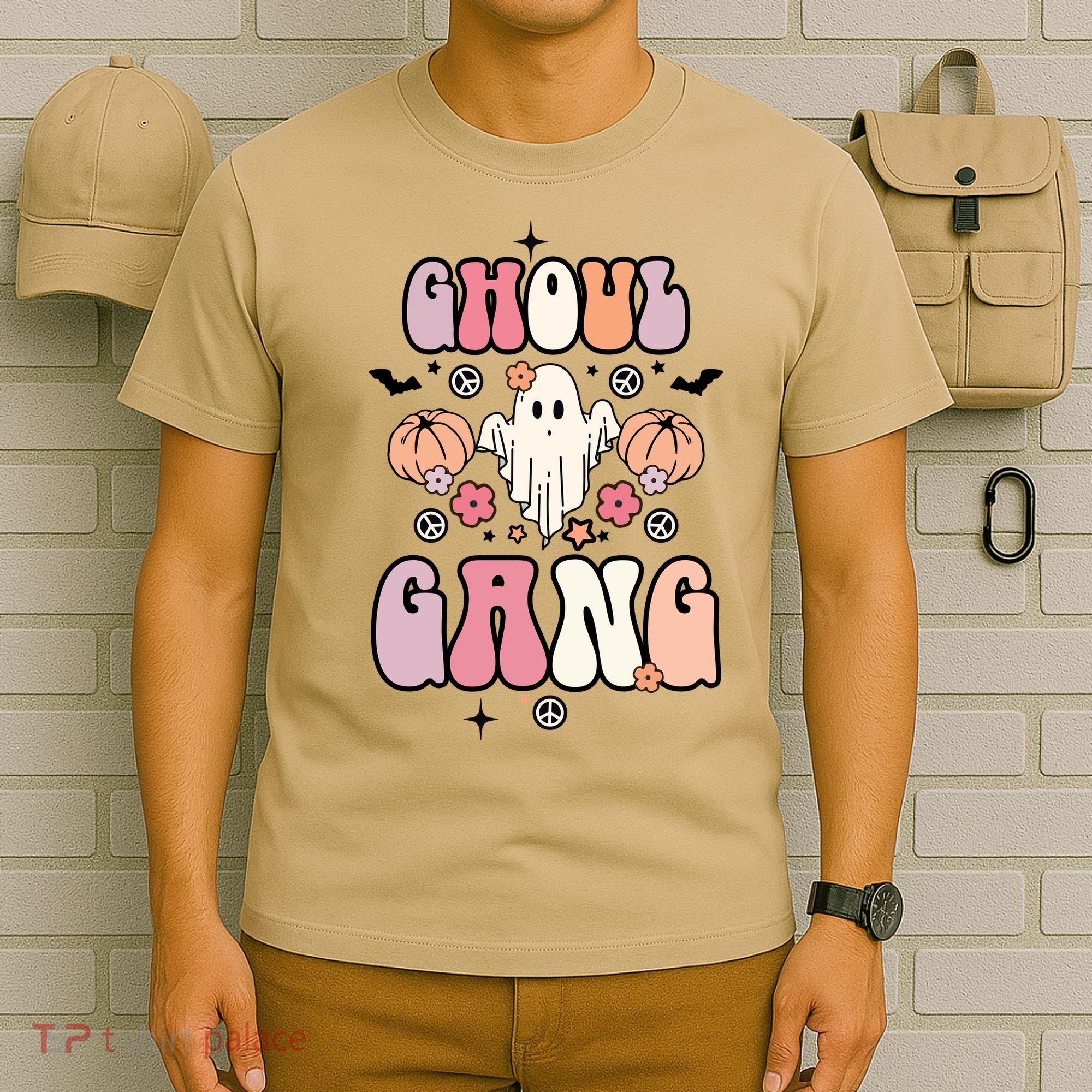 Halloween Day Ghoul Gang Ghost Retro Halloween T-Shirt