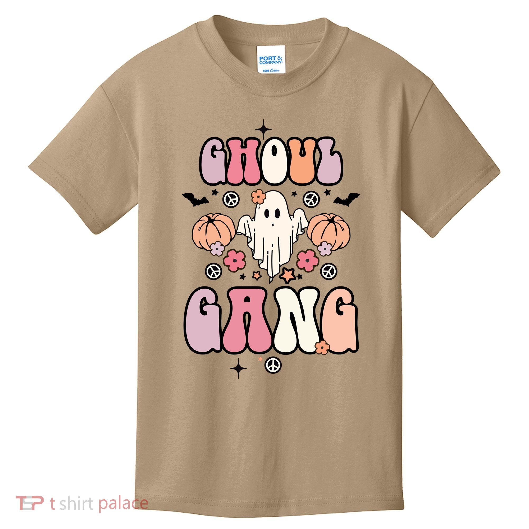 Halloween Day Ghoul Gang Ghost Retro Halloween Kids T-Shirt