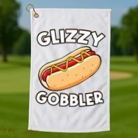 Hot Dog Glizzy Gobbler Number One Glizzy Gladiator Golf Towel thumb 1