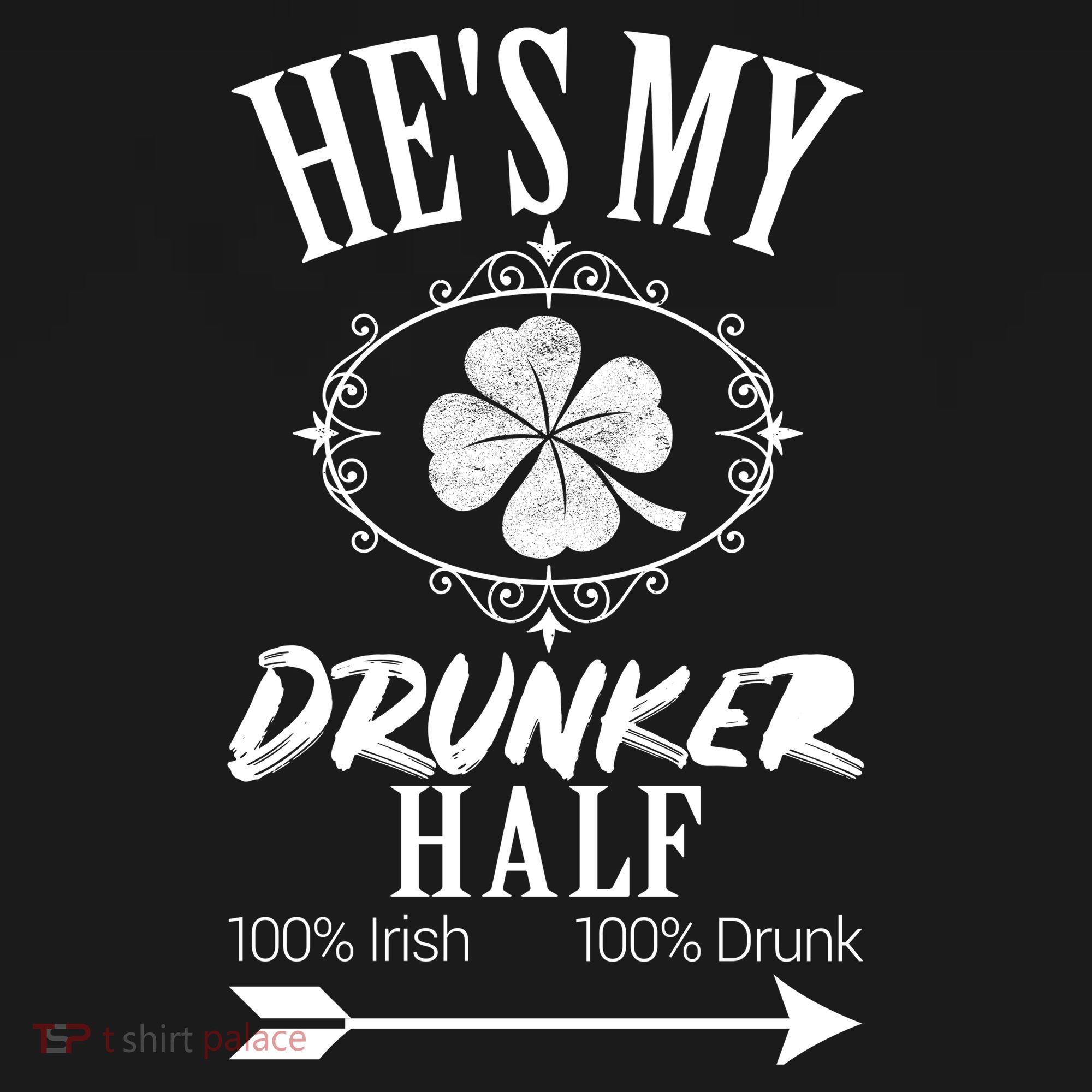 Hes My Drunker Half St Patricks Day Matching Couple Apron