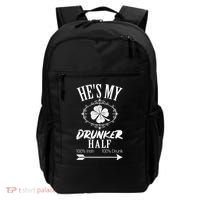 Hes My Drunker Half St Patricks Day Matching Couple Backpack thumb 0