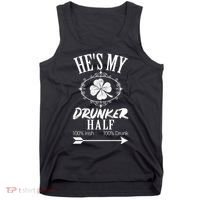 Hes My Drunker Half St Patricks Day Matching Couple Tank Top thumb 0