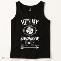Hes My Drunker Half St Patricks Day Matching Couple Tank Top thumb 2