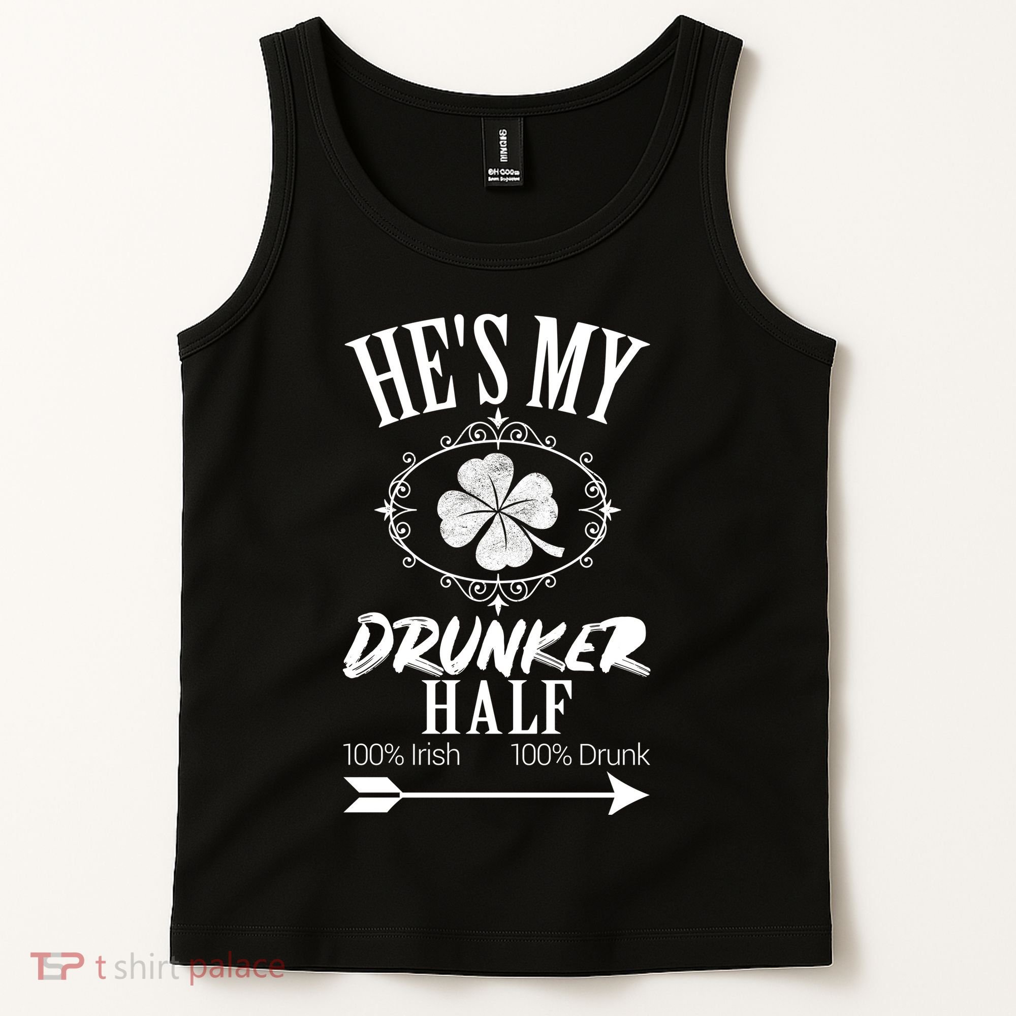 Hes My Drunker Half St Patricks Day Matching Couple Tank Top