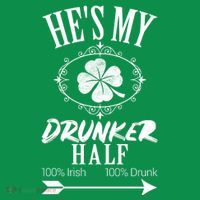 Hes My Drunker Half St Patricks Day Matching Couple Sweatshirt thumb 3