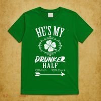 Hes My Drunker Half St Patricks Day Matching Couple T-Shirt thumb 5
