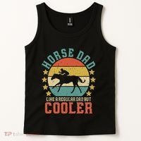 Horse Dad Horseback Riding FatherS Day Gift Tank Top thumb 2