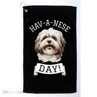 HavANese Day! Havanese Dog Lovers Funny Gift Golf Towel thumb 0