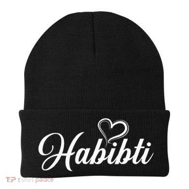 Habibti Darling Heart Arabic Beanie
