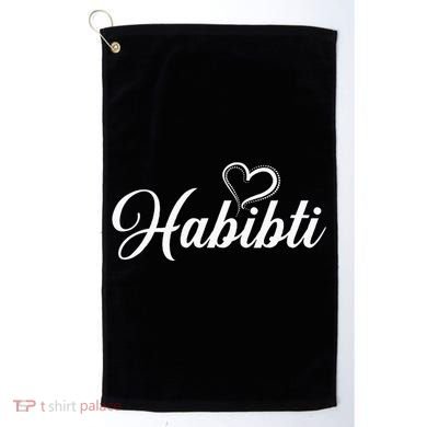 Habibti Darling Heart Arabic Golf Towel
