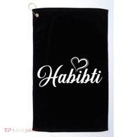 Habibti Darling Heart Arabic Golf Towel thumb 0