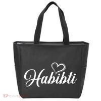 Habibti Darling Heart Arabic Tote Bag thumb 0