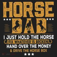 Horse Dad Horsing Fix Whatever Is Broken Drive The Horse Box Beanie thumb 2