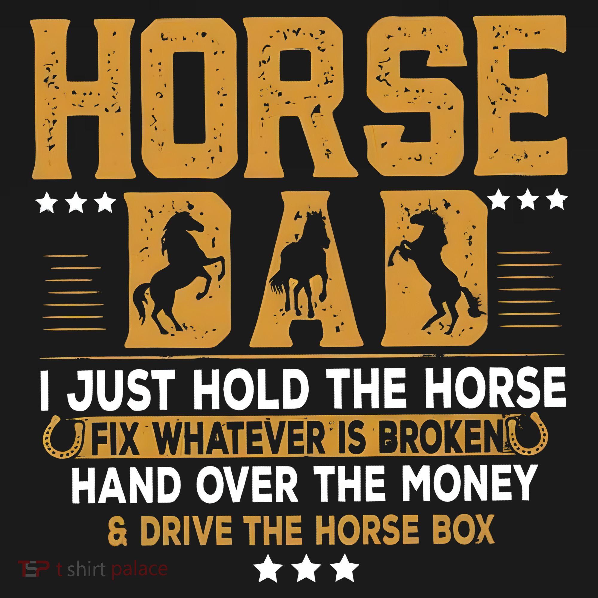 Horse Dad Horsing Fix Whatever Is Broken Drive The Horse Box Women's Hoodie