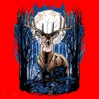 Hunters Deer Hunting Big Whitetail Buck Santa Hat thumb 1