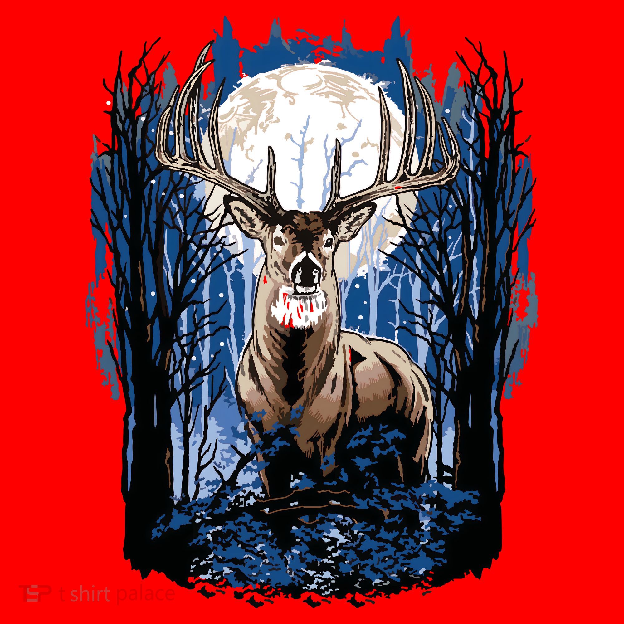 Hunters Deer Hunting Big Whitetail Buck Santa Hat