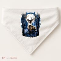 Hunters Deer Hunting Big Whitetail Buck USA-Made Doggie Bandana thumb 0