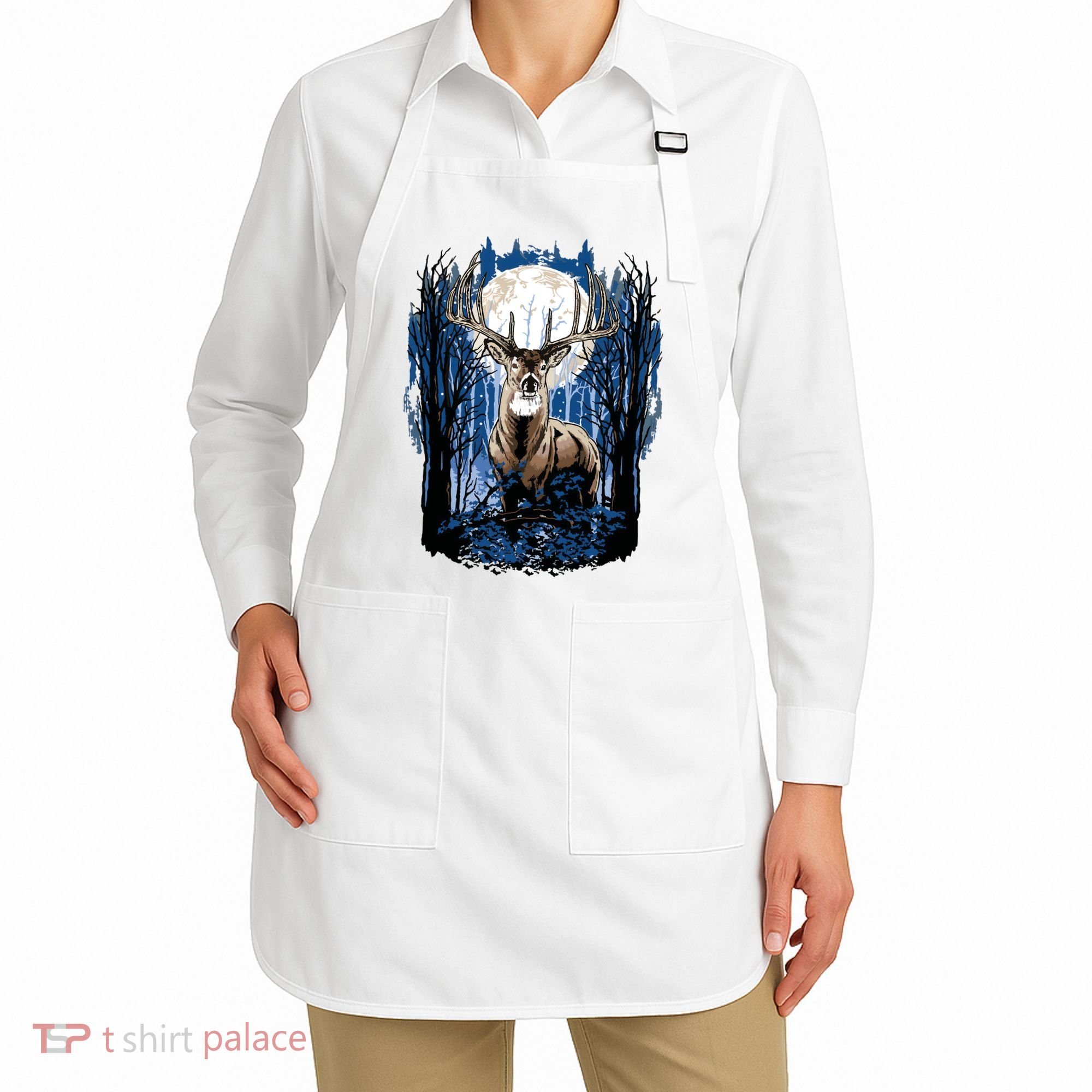 Hunters Deer Hunting Big Whitetail Buck Apron