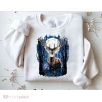 Hunters Deer Hunting Big Whitetail Buck Sweatshirt thumb 2