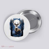 Hunters Deer Hunting Big Whitetail Buck Button thumb 0