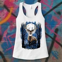 Hunters Deer Hunting Big Whitetail Buck Women's Tank Top thumb 3