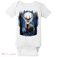 Hunters Deer Hunting Big Whitetail Buck Baby Bodysuit thumb 0