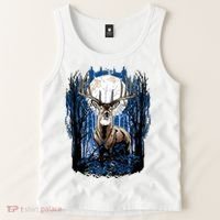 Hunters Deer Hunting Big Whitetail Buck Tank Top thumb 2