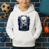 Hunters Deer Hunting Big Whitetail Buck Kids Hoodie thumb 2