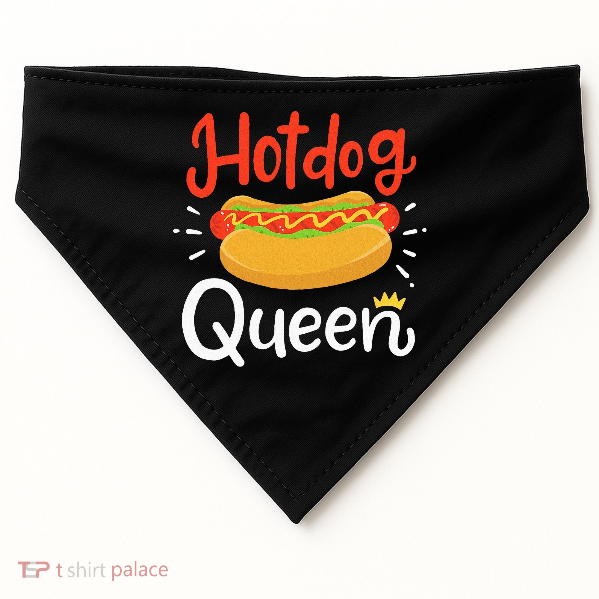 Hot Dog Hotdog USA-Made Doggie Bandana