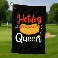 Hot Dog Hotdog Golf Towel thumb 1