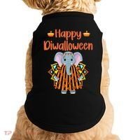 Happy Diwalloween Halloween Diwali Pumpkin Lantern Deepaval Doggie Tank thumb 0