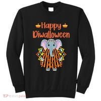 Happy Diwalloween Halloween Diwali Pumpkin Lantern Deepaval Sweatshirt thumb 0