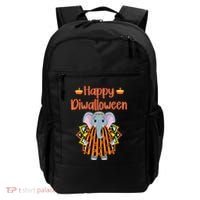 Happy Diwalloween Halloween Diwali Pumpkin Lantern Deepaval Backpack thumb 0