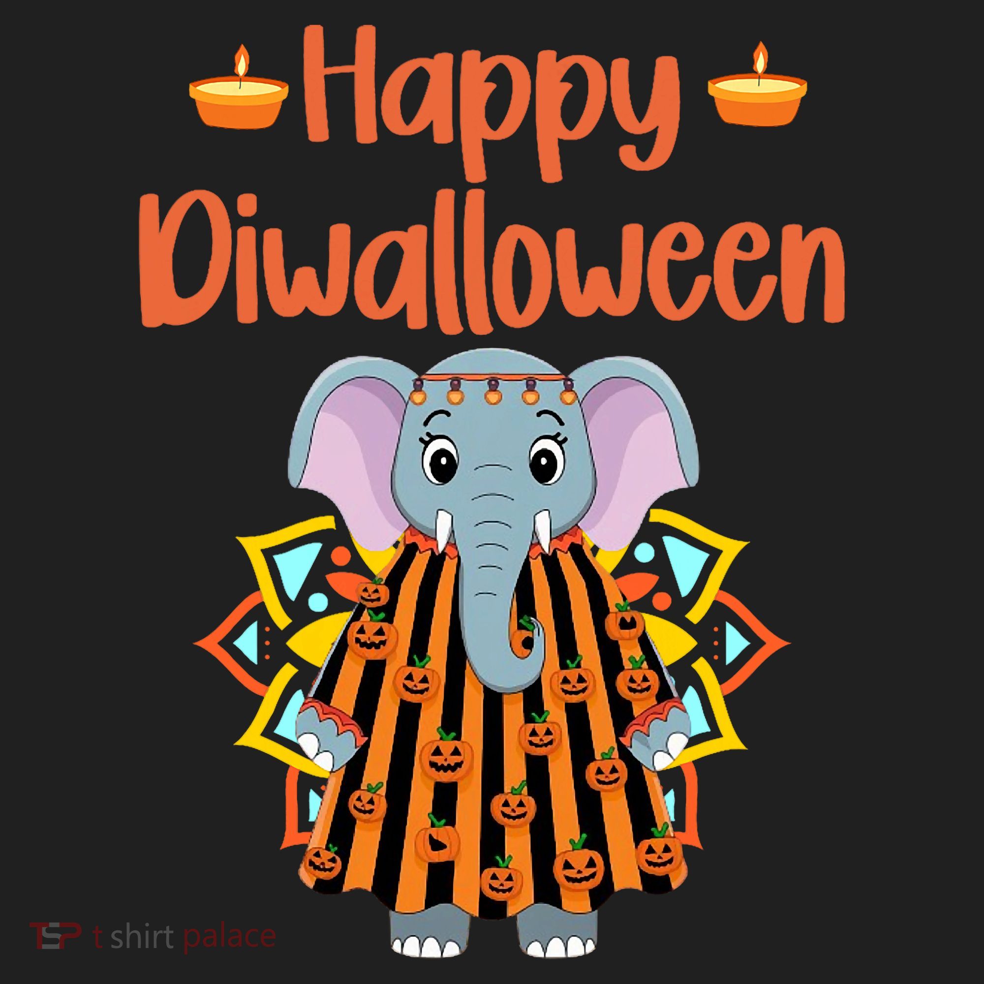 Happy Diwalloween Halloween Diwali Pumpkin Lantern Deepaval Beanie