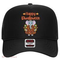 Happy Diwalloween Halloween Diwali Pumpkin Lantern Deepaval Hat thumb 0