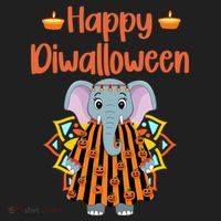 Happy Diwalloween Halloween Diwali Pumpkin Lantern Deepaval Hat thumb 2