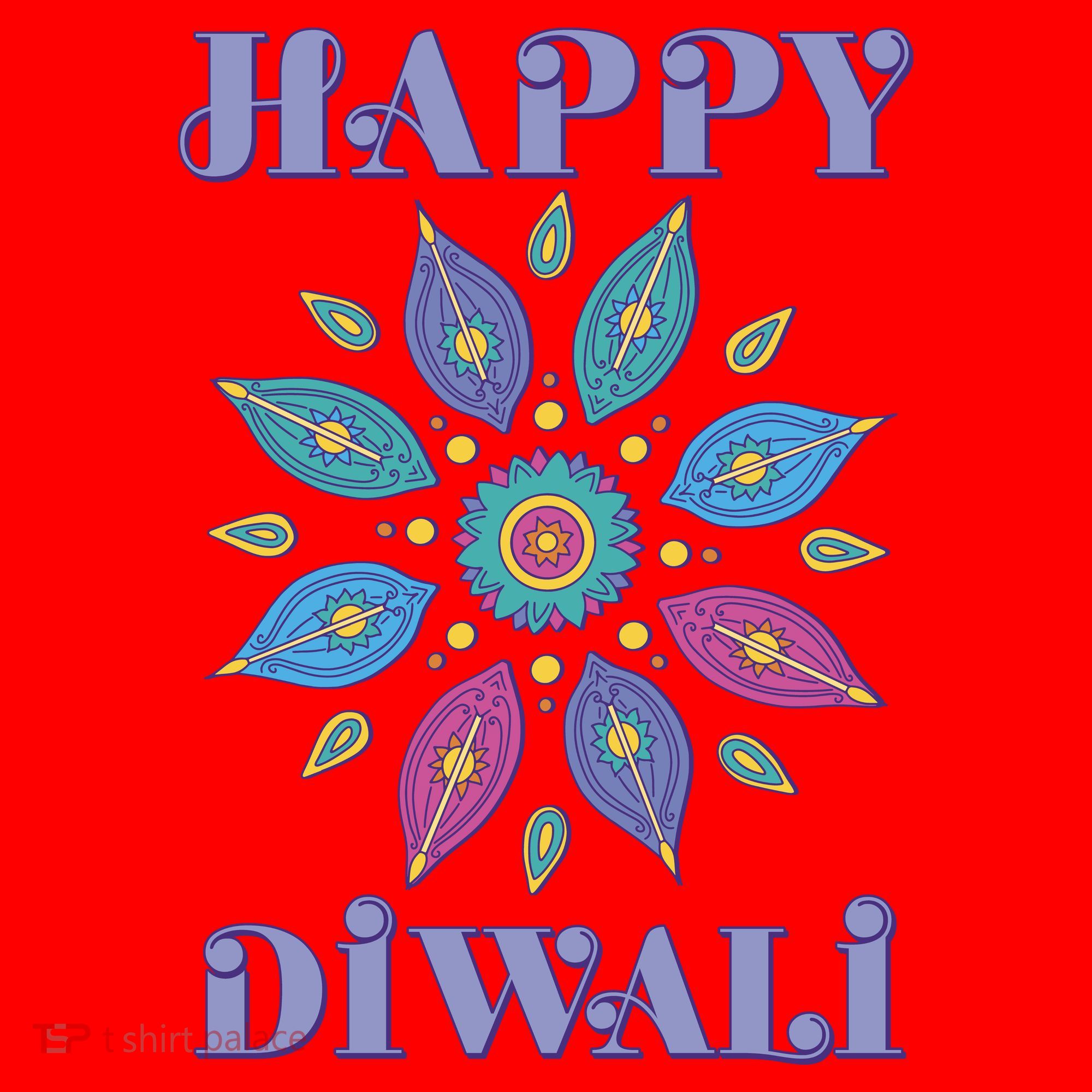 Happy Diwali Hindu Festival Santa Hat