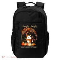 Humpty Dumpty Had A Great Fall Thanksgiving Autumn Halloween Backpack thumb 0