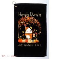 Humpty Dumpty Had A Great Fall Thanksgiving Autumn Halloween Golf Towel thumb 0