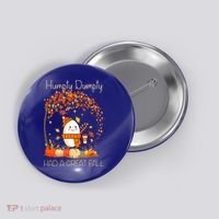 Humpty Dumpty Had A Great Fall Thanksgiving Autumn Halloween Button thumb 0